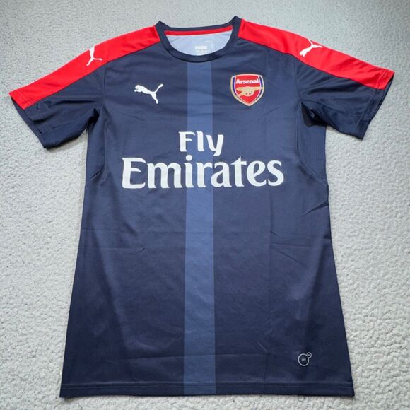 Arsenal Soccer Jersey Men Small Blue 2016 17 Training Practice Kit Puma Fotball‎ - Picture 1 of 15